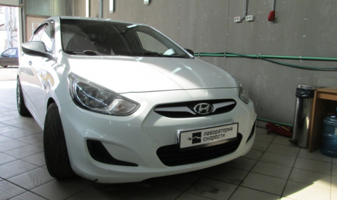 Чип-тюнинг Hyundai Solaris 1.4i 107hp 2012 года выпуска